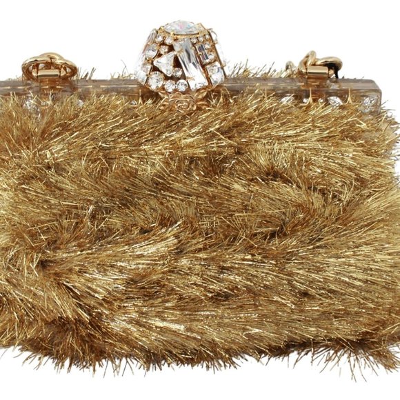 Gold White Crystals Bag - Picture 3 of 5